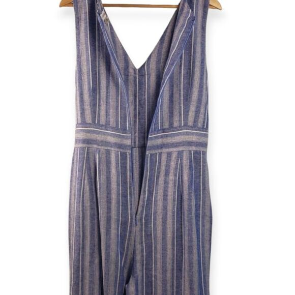 Calvin Klein Blue and White Striped Jumpsuit - Picture 7 of 10